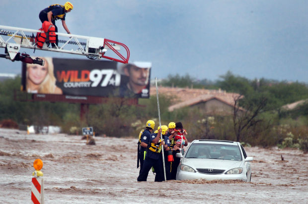 Monsoon causes problems on Tucson streets